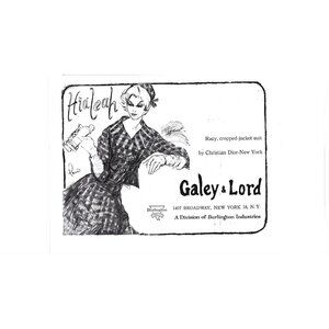 Galey Lord Christian Dior New York City 1960s Vintage Print Ad Women Fashion